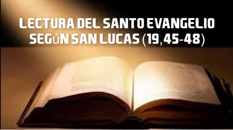 Evangelio de hoy 19 de Noviembre 2021