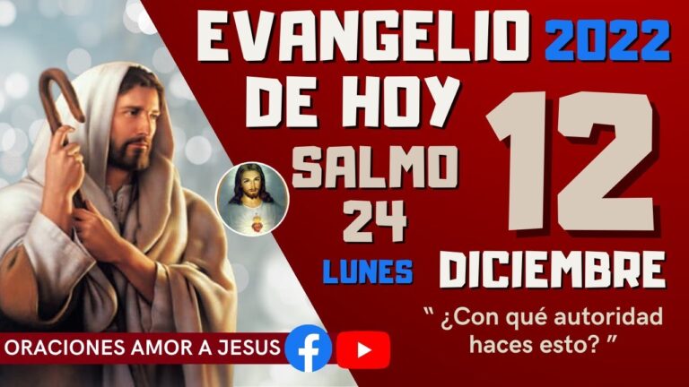 Evangelio de hoy Lunes 12 de Diciembre de 2022 – Salmo 24